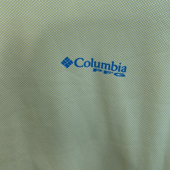 Columbia Yellow PFG Terminal Tackle Omni-Shade Long Sleeve Top sz L - Picture 5 of 10